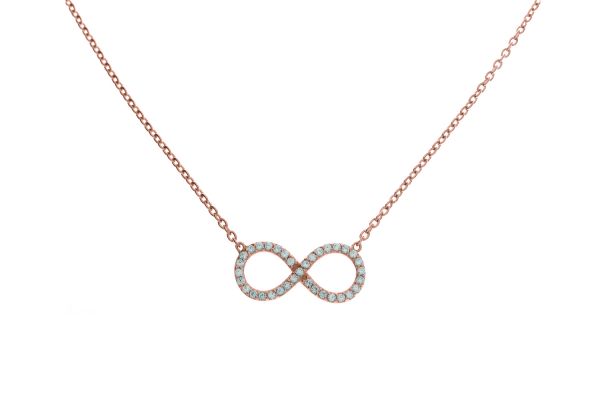 Collier mit Infinity-Symbol und Zirkonia