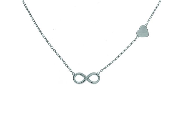 Collier mit Infinity-Symbol und Herz