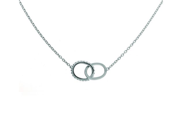 Collier mit Ringen und Zirkonia