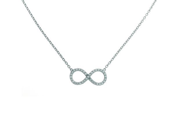 Collier mit Infinity-Symbol und Zirkonia