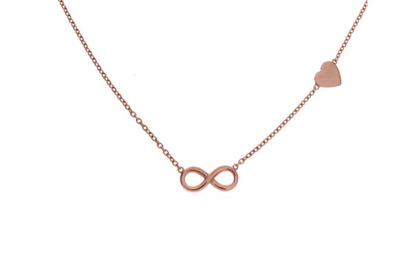 Collier mit Infinity-Symbol und Herz
