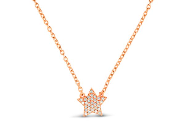 Collier mit Stern und Zirkonia