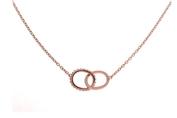 Collier mit Ringen und Zirkonia